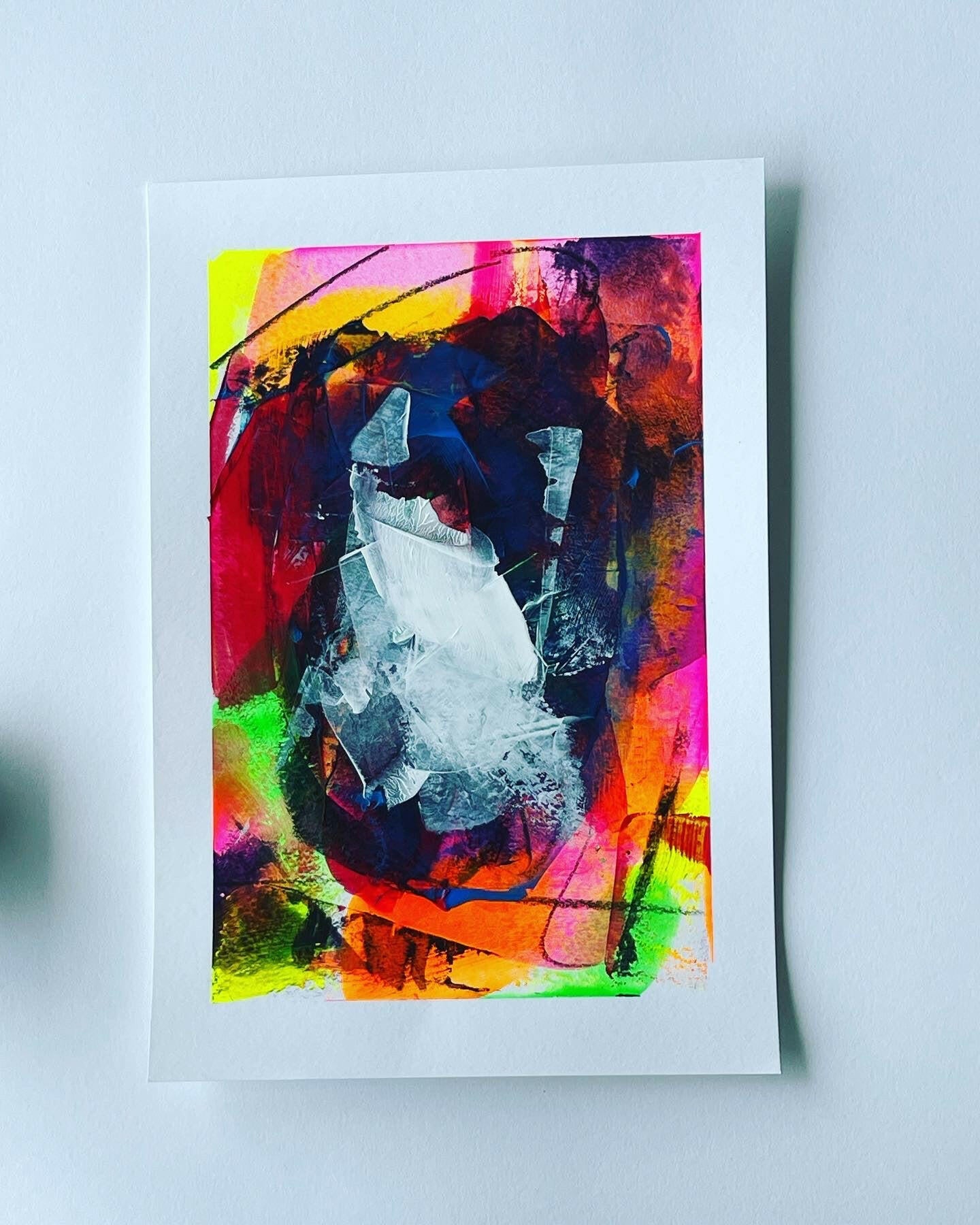 Lumino - Piece 3 | Original A4 Abstract Painting