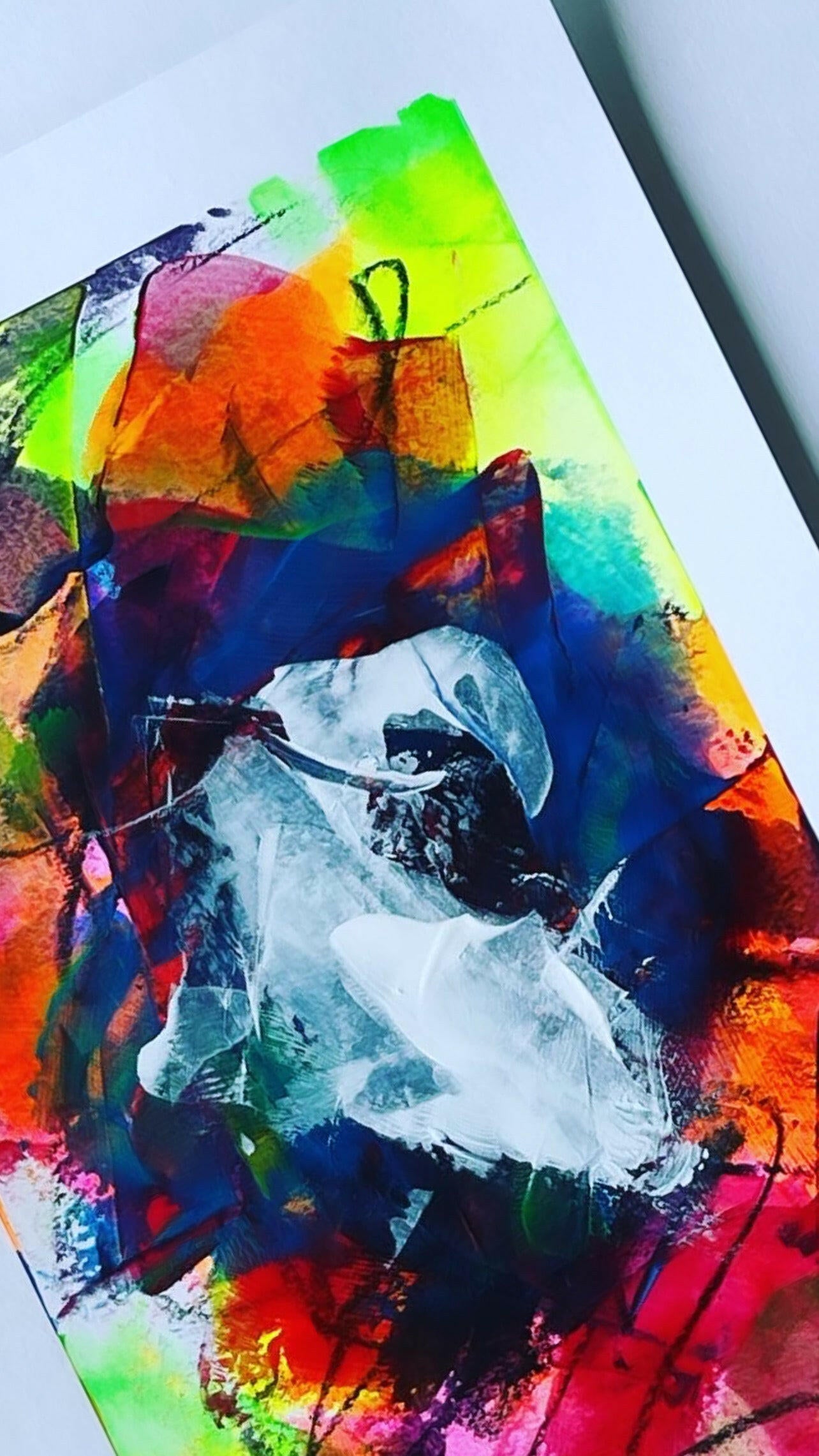 Lumino - Piece 7 | Original A4 Abstract Painting