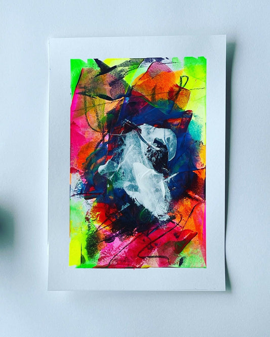 Lumino - Piece 7 | Original A4 Abstract Painting
