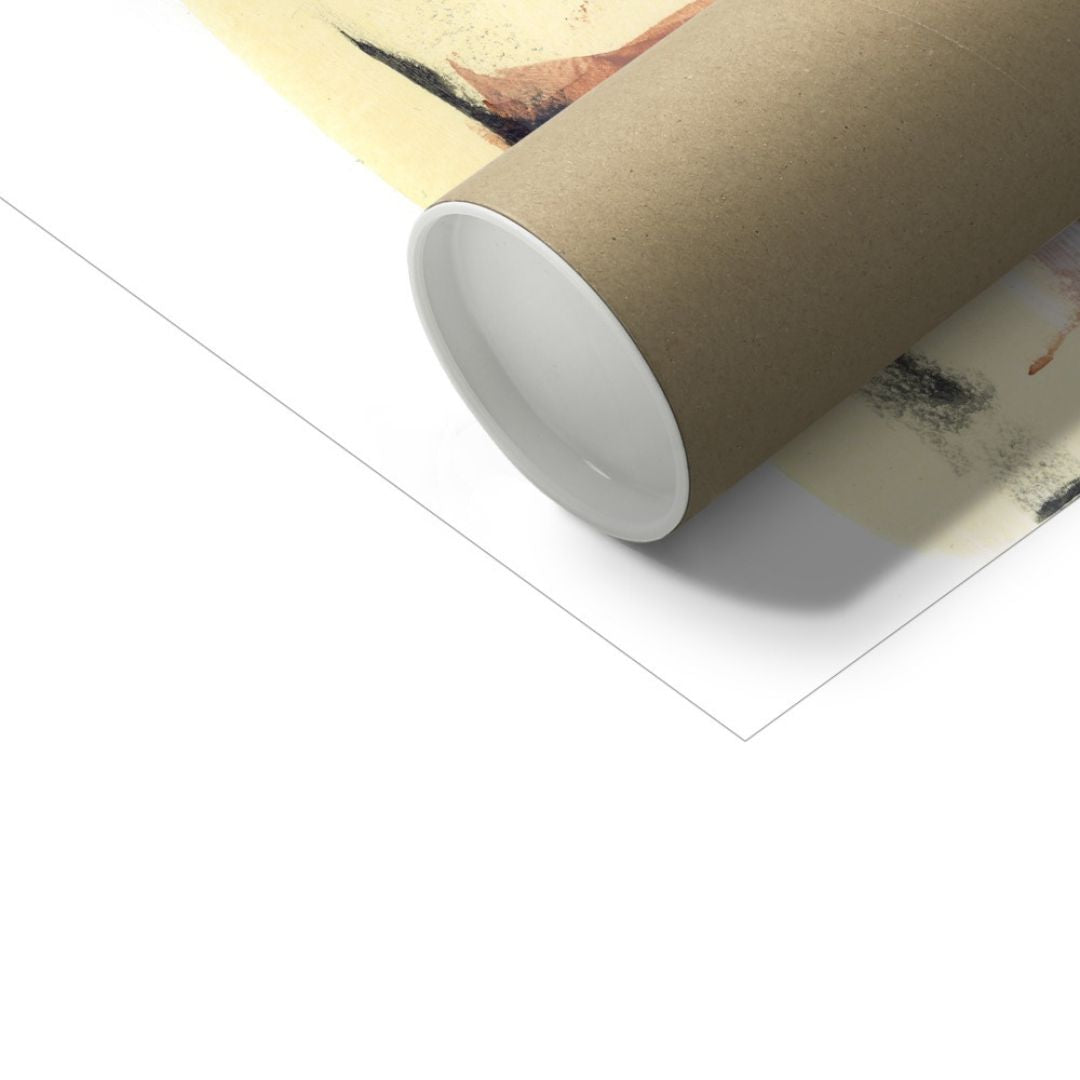 Bare | warm neutral abstract fine art print | unframed with tube | Chris Moss Art