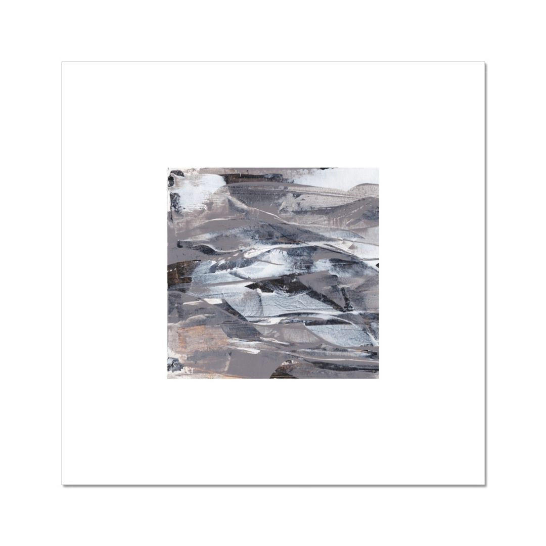 Fathom | neutral gold taupe black and white abstract fine art print | unframed | Chris Moss Art