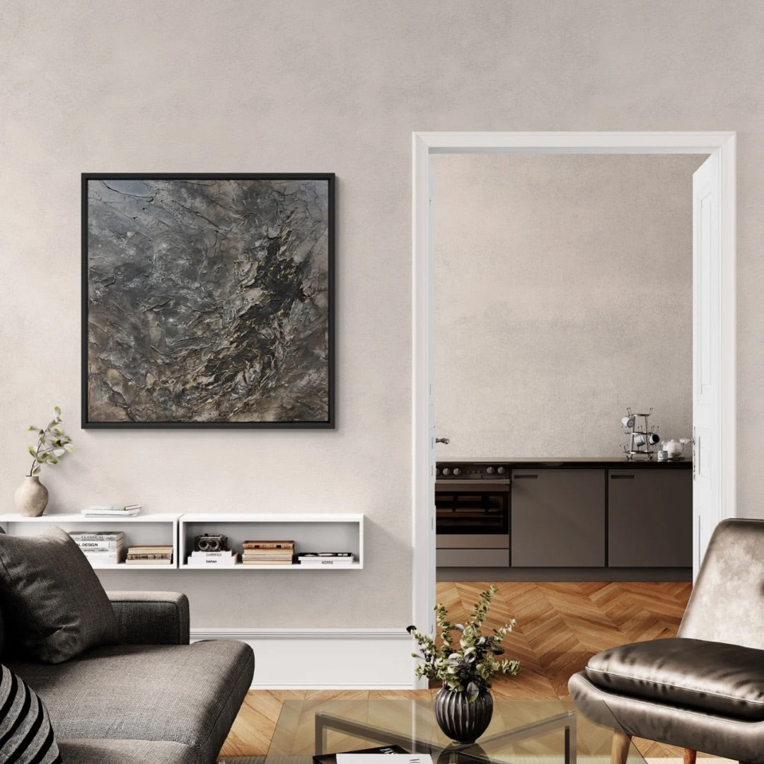 Relic | Organic Modern Abstract Artwork | 100x100cm