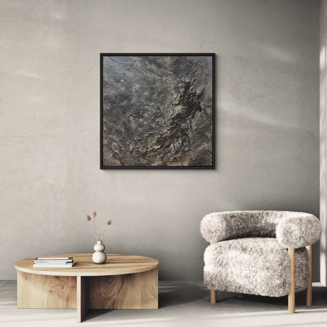 Relic | Organic Modern Abstract Artwork | 100x100cm