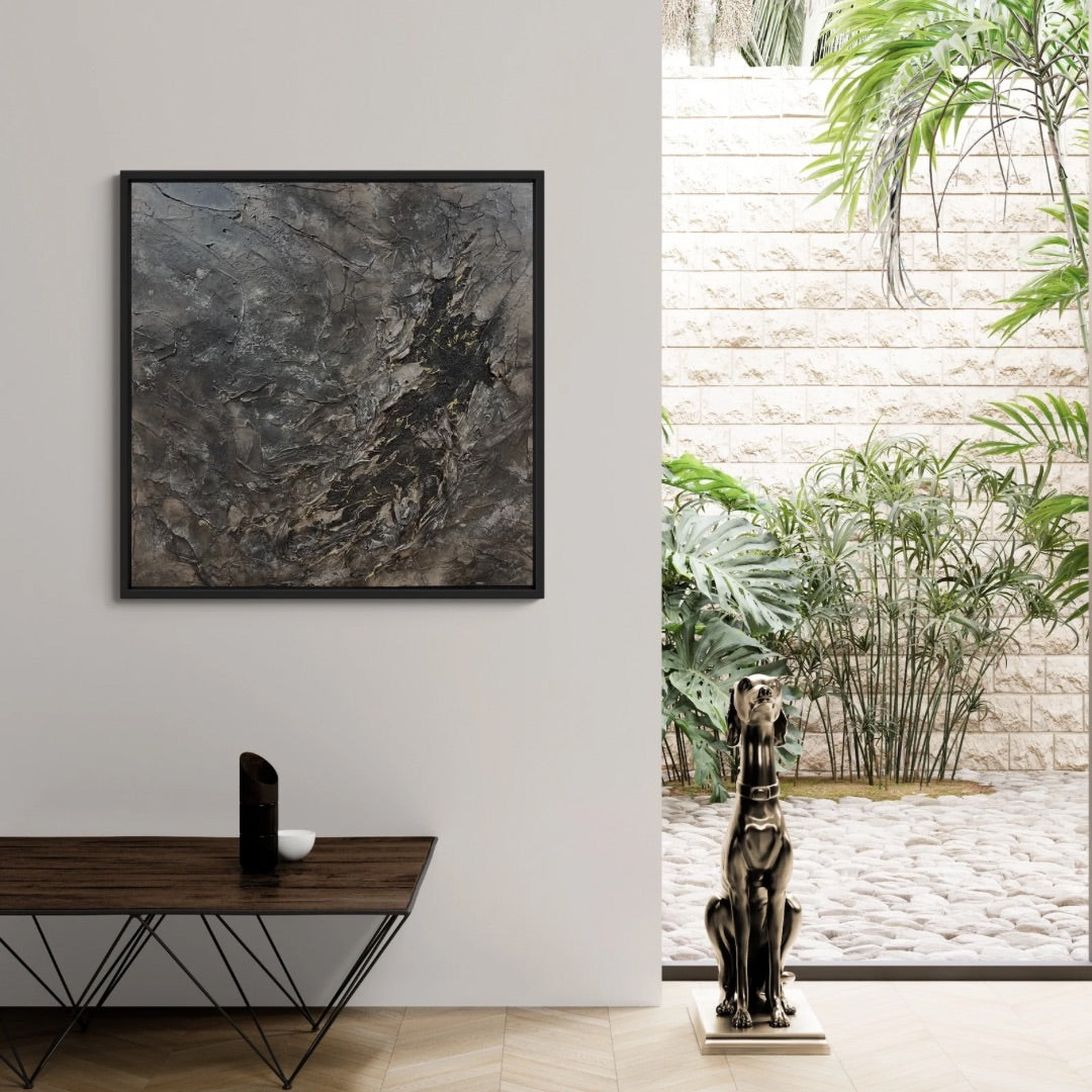 Relic | Organic Modern Abstract Artwork | 100x100cm