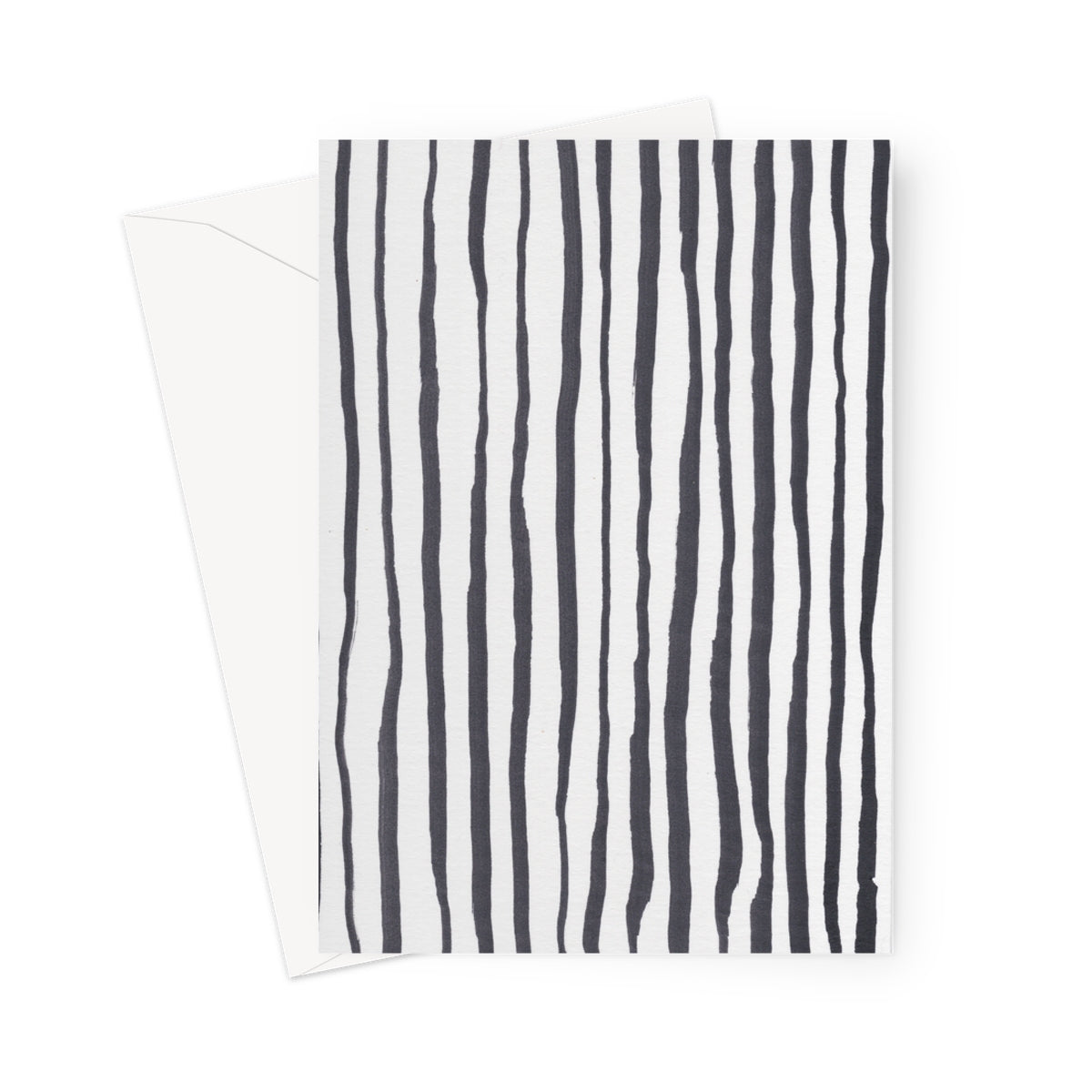 Slims | Monochrome Abstract Greeting Card | 5x7” | Chris Moss Art