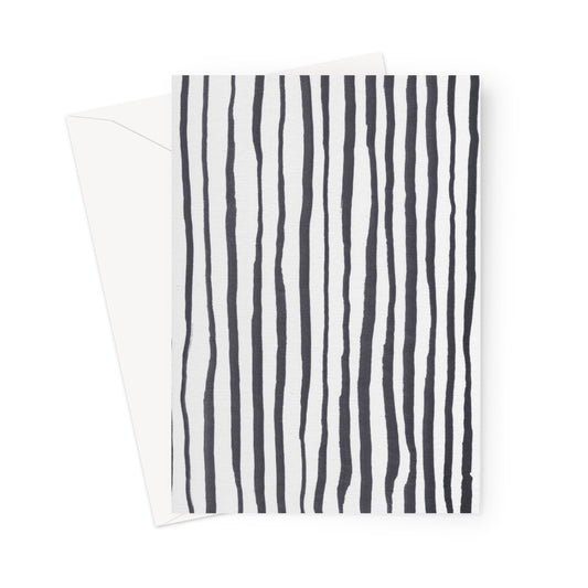 Slims | Monochrome Abstract Greeting Card | 5x7” | Chris Moss Art