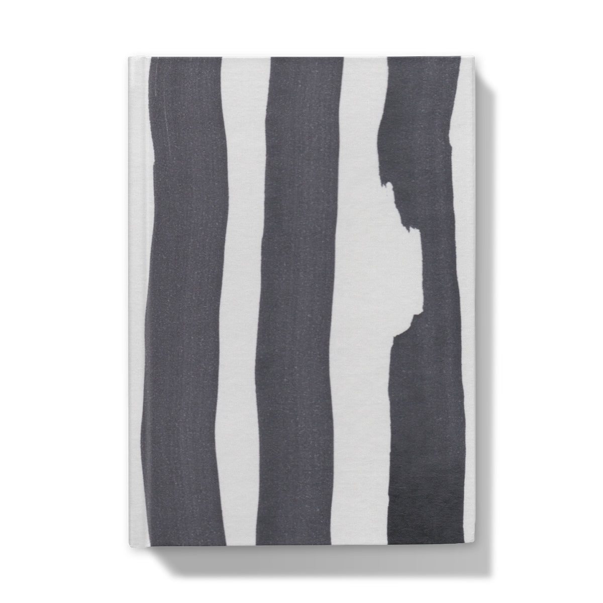 Streaks | Monochrome Abstract Hardback Journal | A5 | Chris Moss Art