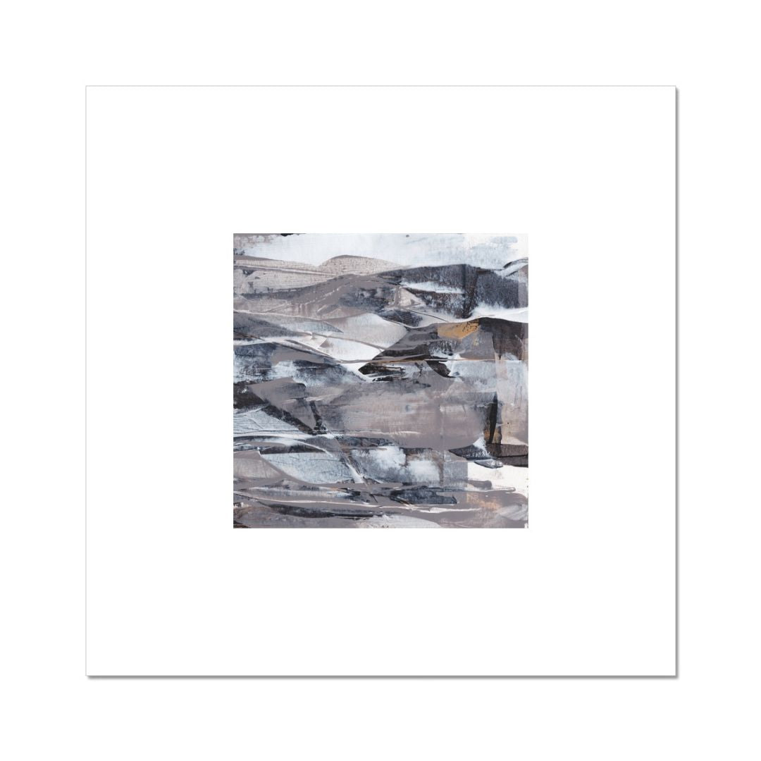 Vesper | neutral gold taupe black and white abstract fine art print | unframed | Chris Moss Art