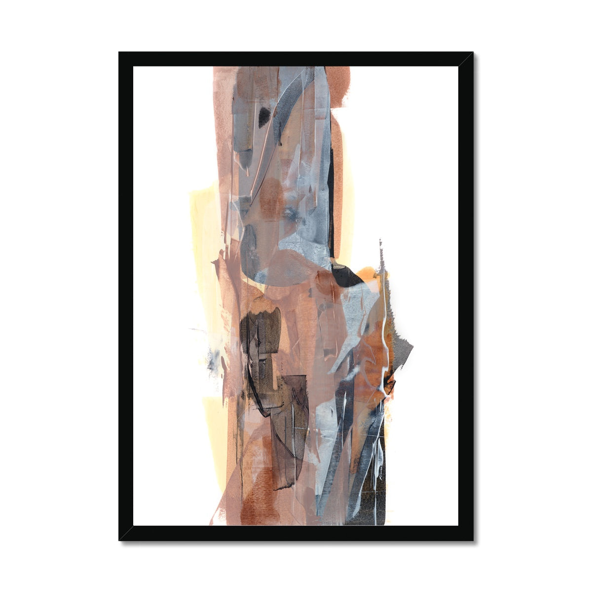 Empower, neutral abstract framed fine art print, high quality. Chris Moss Art. 15% off first order.