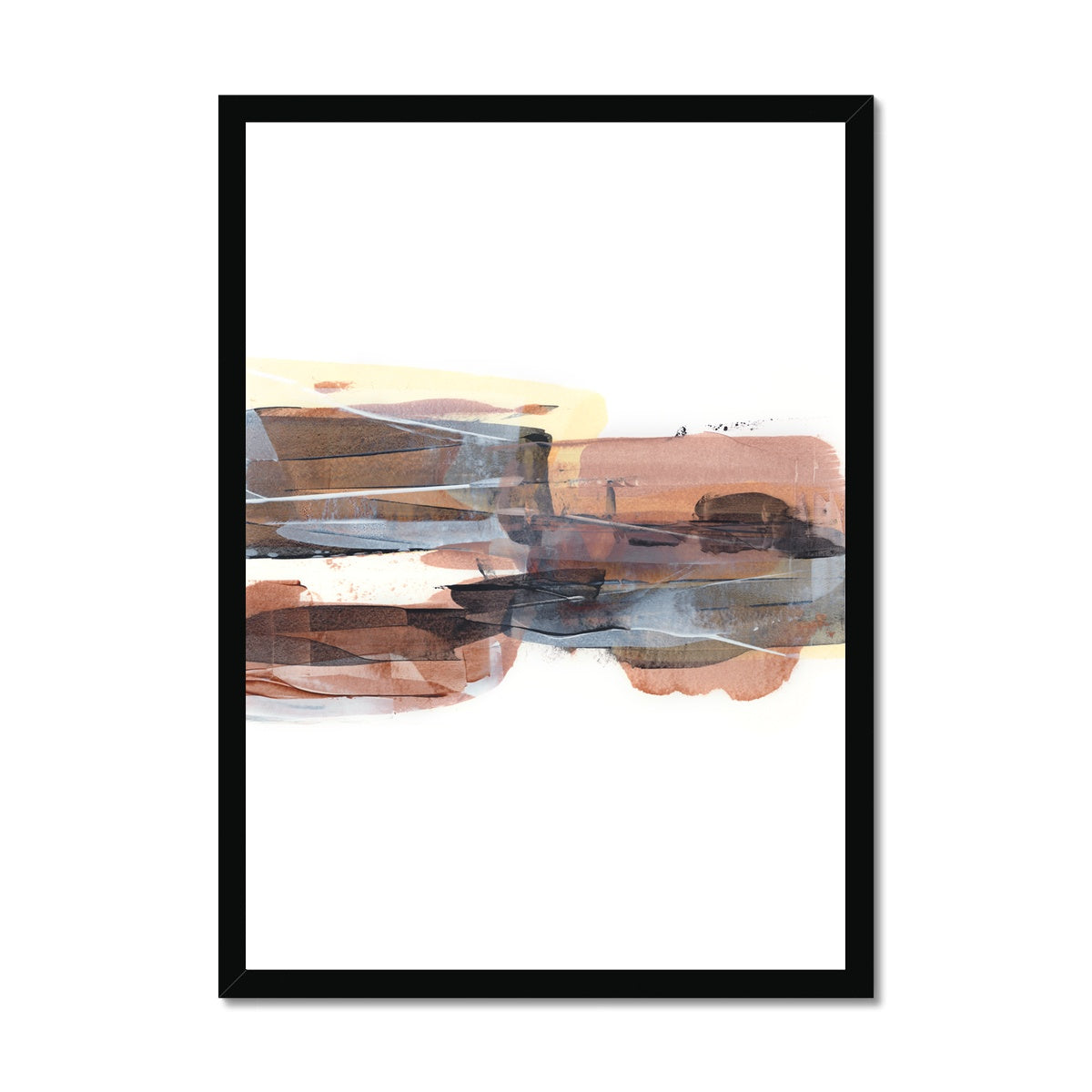 Evolve, neutral abstract framed fine art print, high quality. Chris Moss Art. 15% off first order.