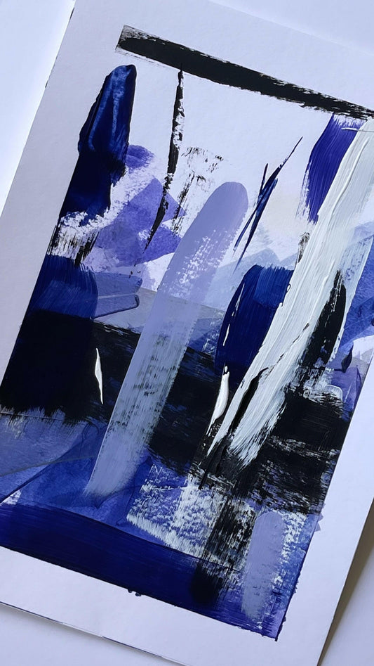 Design of a Weekend: Cobalt Edit A4 - Piece I