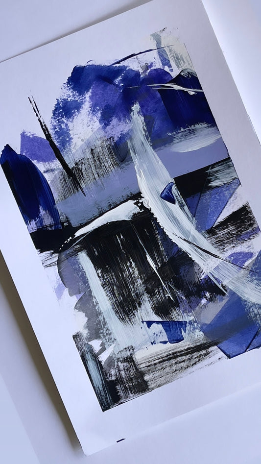 Design of a Weekend: Cobalt Edit A4 - Piece VI