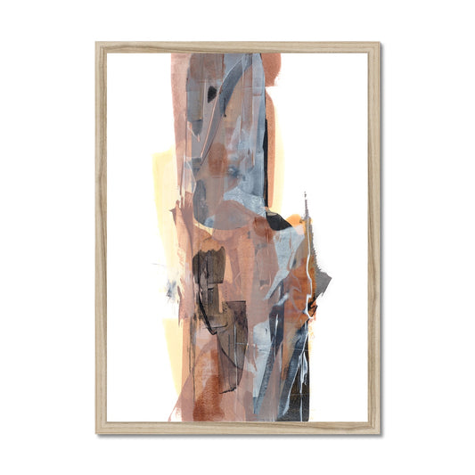 Empower, neutral abstract framed fine art print, high quality. Chris Moss Art. 15% off first order.