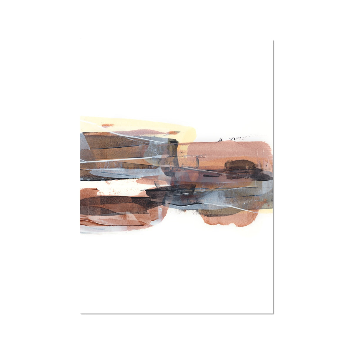 Evolve, neutral abstract unframed fine art print, high quality. Chris Moss Art. 15% off first order.