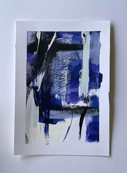 Design of a Weekend: Cobalt Edit A4 - Piece IV