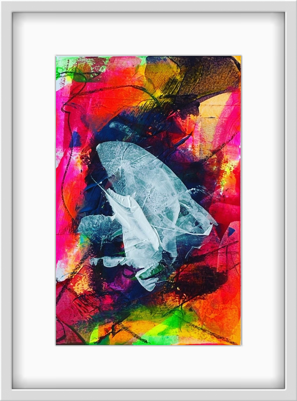 Lumino - Piece 4 | Original A4 Abstract Painting