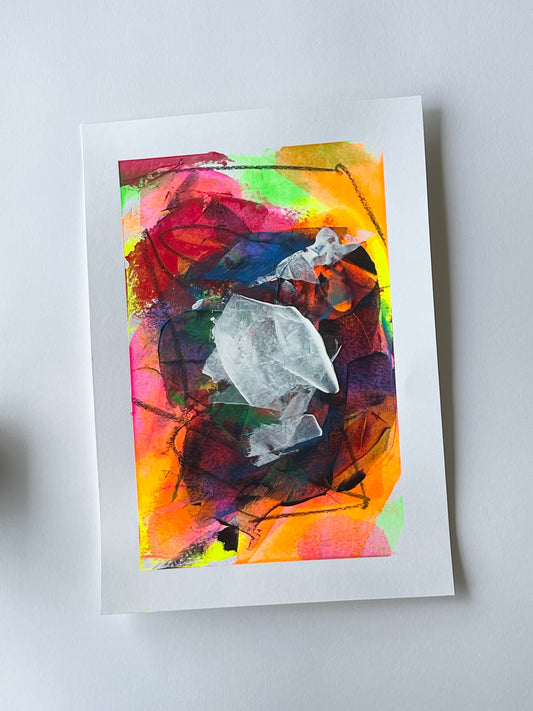 Lumino - Piece 5 | Original A4 Abstract Painting