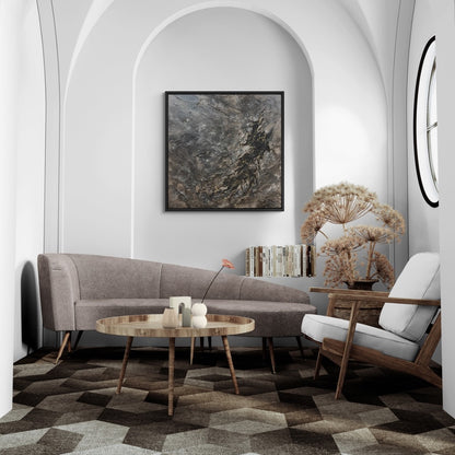 Relic | Organic Modern Abstract Artwork | 100x100cm