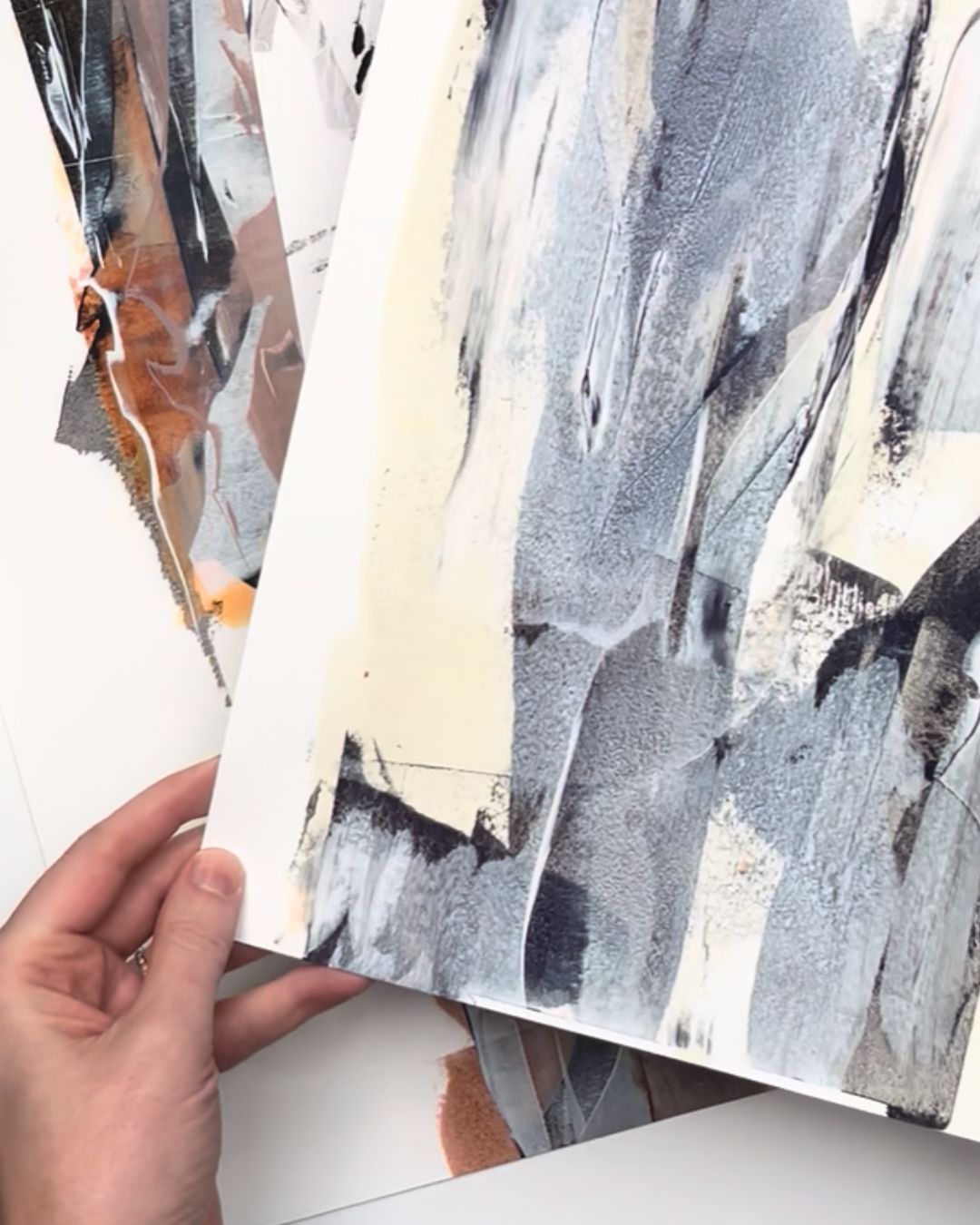 Neutral abstract fine art print | wall art decor | Rogue by Chris Moss 